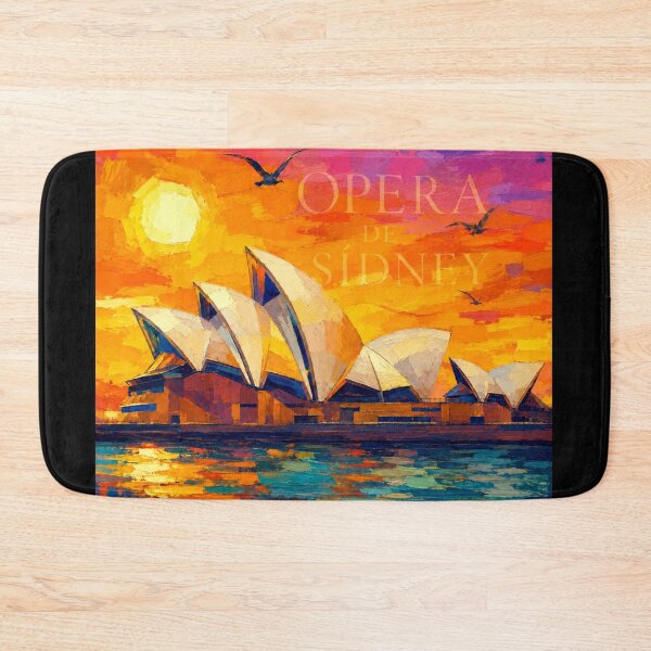 Item preview, Sydney Opera House Sunset Painting | Colorful Australia Travel Art | Sydney Landmark Graphic Tee, Sticker & Wall Art designed and sold by Kittcatking.