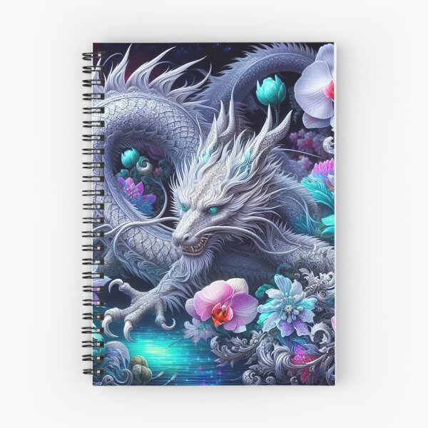 Item preview, Celestial White Dragon & Orchid Garden designed and sold by INKRebelGraphic.