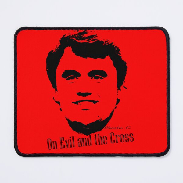 Item preview, Charlie K - On Evil and the Cross | Stencil Portrait designed and sold by Kittcatking.