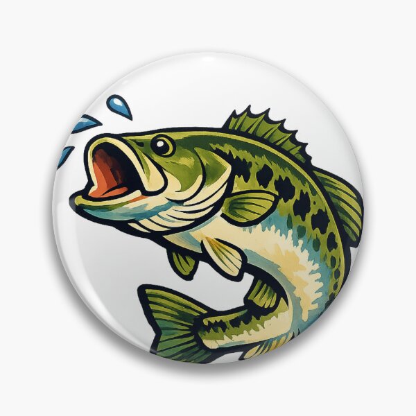 Item preview, Leaping Largemouth Bass Freshwater Fishing Catch designed and sold by eignvalue.