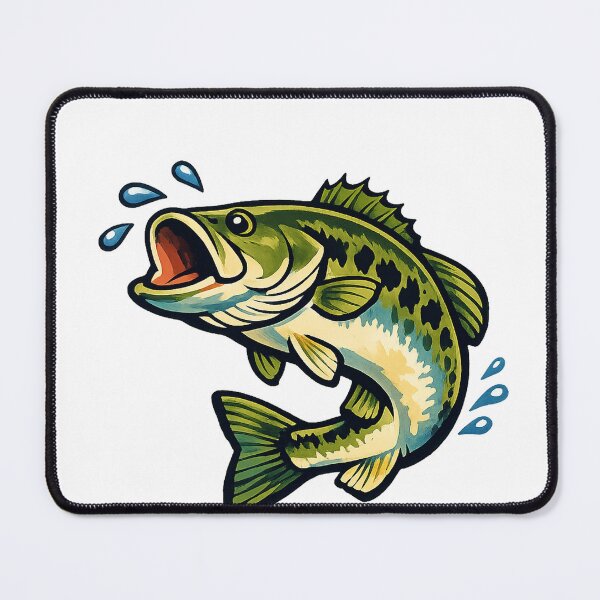 Item preview, Leaping Largemouth Bass Freshwater Fishing Catch designed and sold by eignvalue.