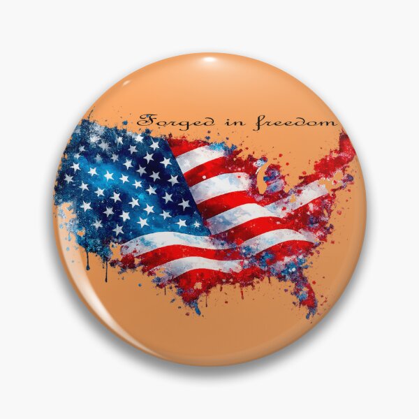 Artikelvorschau, USA-Flagge Grunge Splash Distressed Patriotic American Flag Vintage Independence Day Fourth of July USA Pride T-Shirt Sticker Design entworfen und verkauft von Kittcatking.