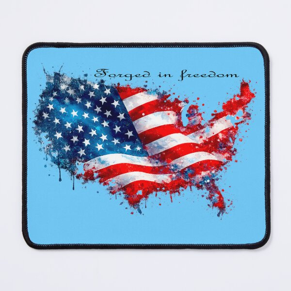 Item preview, USA Flag Grunge Splash Distressed Patriotic American Flag Vintage Independence Day Fourth of July USA Pride T-Shirt Sticker Design designed and sold by Kittcatking.