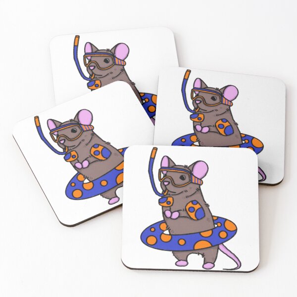Item preview, Cute Snorkeling Mouse designed and sold by Worldofrat.