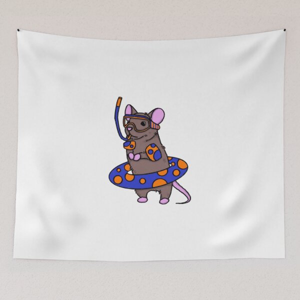 Item preview, Cute Snorkeling Mouse designed and sold by Worldofrat.