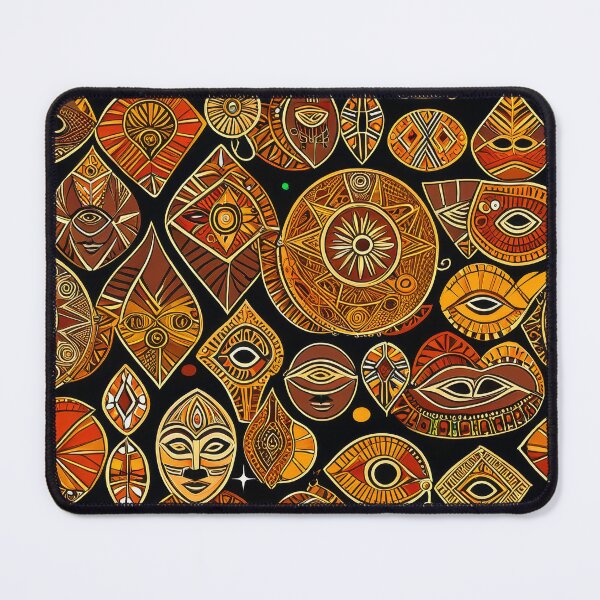 Item preview, African-Style Sophisticated Orange, Earthtones And Taupe Pattern designed and sold by DEC02.