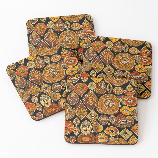 Item preview, African-Style Sophisticated Orange, Earthtones And Taupe Pattern designed and sold by DEC02.