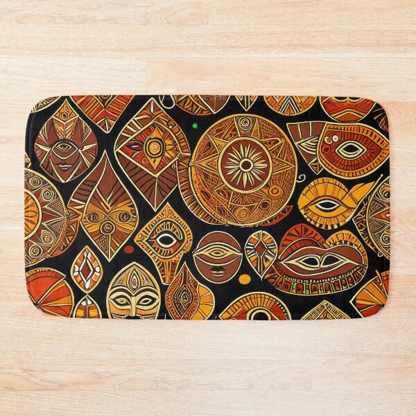 Item preview, African-Style Sophisticated Orange, Earthtones And Taupe Pattern designed and sold by DEC02.