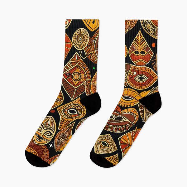 Item preview, African-Style Sophisticated Orange, Earthtones And Taupe Pattern designed and sold by DEC02.