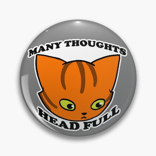 Item preview, Many Thoughts(Orange) designed and sold by DecorativeCats.
