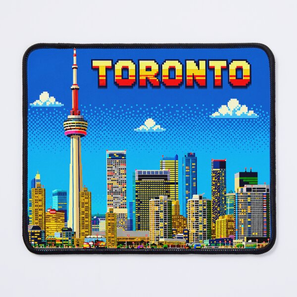 Item preview, Toronto Retro Pixel Art Skyline | CN Tower 8-Bit Cityscape | Vintage Canada Travel Sticker | Gamer Aesthetic | Toronto Souvenir | Pixel Art Design designed and sold by Kittcatking.