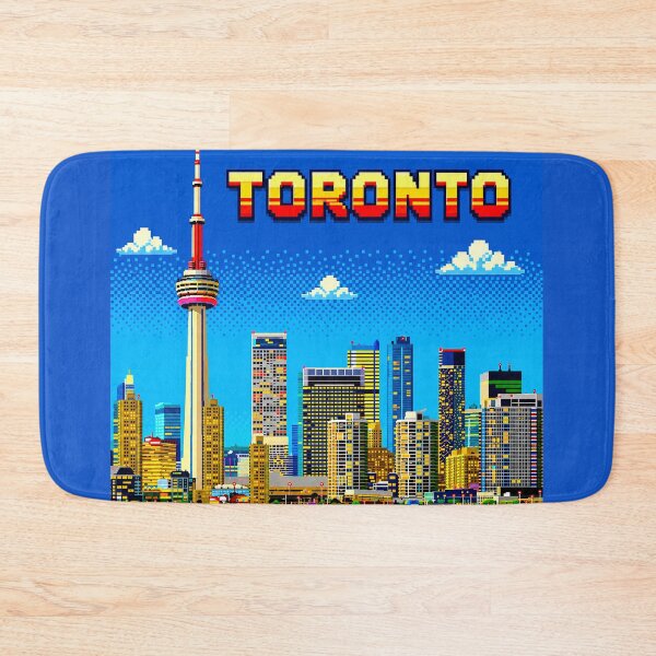 Item preview, Toronto Retro Pixel Art Skyline | CN Tower 8-Bit Cityscape | Vintage Canada Travel Sticker | Gamer Aesthetic | Toronto Souvenir | Pixel Art Design designed and sold by Kittcatking.
