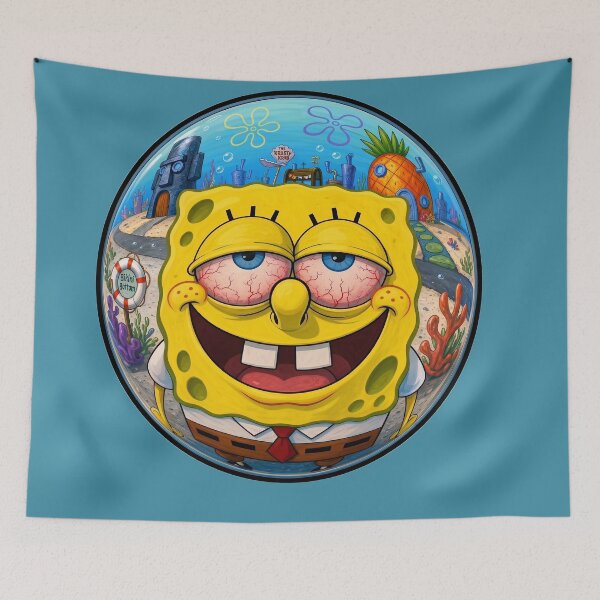 Item preview, SpongeBob SquarePants Crazy Smile Effect 420 designed and sold by ramo7.