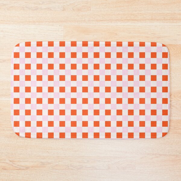 Item preview, Pink and Orange Checkered Pattern designed and sold by ingardensdesign.