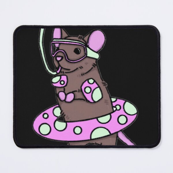Item preview, Cute Snorkeling Mouse with Pink designed and sold by Worldofrat.