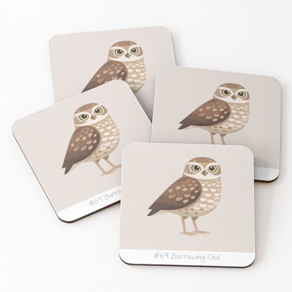 Item preview, California Burrowing Owl Wildlife Illustration designed and sold by CaliforniaVibe.