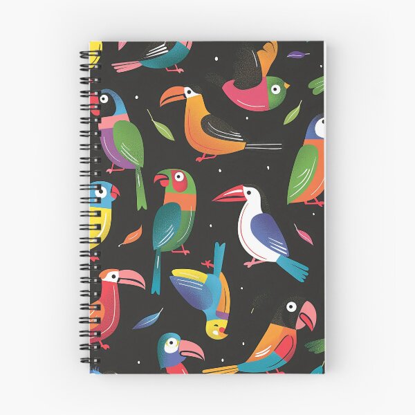 Item preview, Colorful Mid-Century Modern Bird Pattern designed and sold by Pierce Millington Gallery.