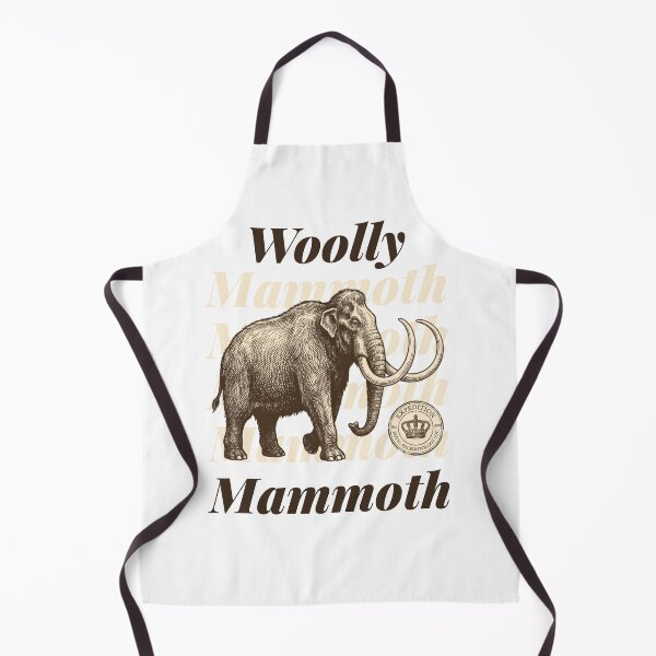 Item preview, Woolly Mammoth Vintage Scientific Illustration Extinct Megafauna Print designed and sold by NullSpacePrints.