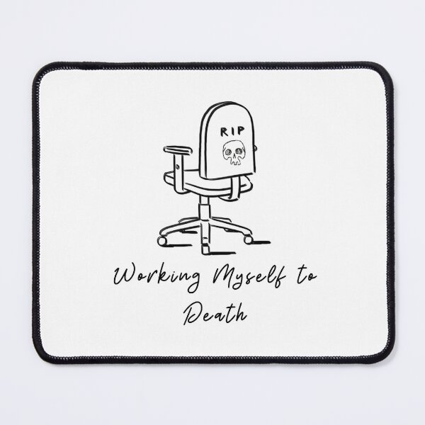 Item preview, Employed. Emotionally Deceased. | Funny Office Burnout Minimalist Line Art designed and sold by waikibi ⭐⭐⭐⭐⭐.