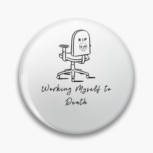 Item preview, Employed. Emotionally Deceased. | Funny Office Burnout Minimalist Line Art designed and sold by waikibi ⭐⭐⭐⭐⭐.