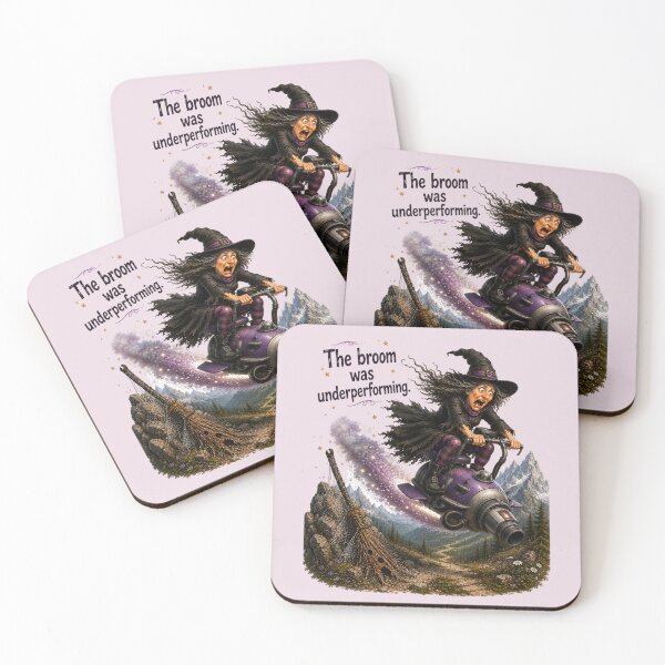 Item preview, Funny Witch Upgrade – The Broom Was Underperforming | Fantasy Humor designed and sold by Alpine-Ink.