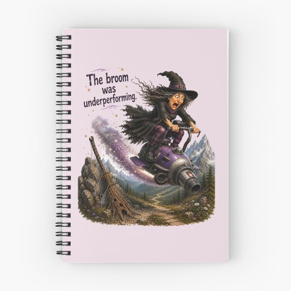Item preview, Funny Witch Upgrade – The Broom Was Underperforming | Fantasy Humor designed and sold by Alpine-Ink.