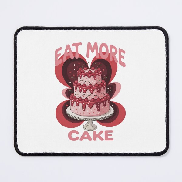 Item preview, Cute Cherry Drip Birthday Cake Illustration – Eat More Cake Sweet Dessert Design designed and sold by Celebrate & Sparkle.