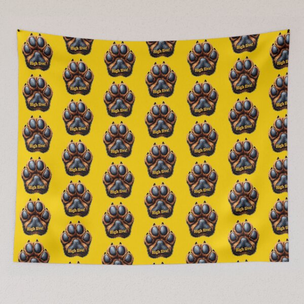 Item preview, Dog Paw Print High Five Funny Dog Lover Gift – Cute Puppy Paw Graphic for Pet Owners designed and sold by Kittcatking.