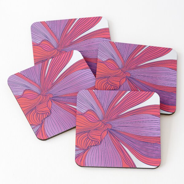 Item preview, Abstract Flowing Purple Red Floral designed and sold by Pierce Millington Gallery.