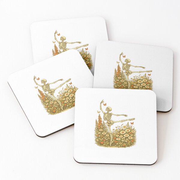 Item preview, Dancing Skeleton in a Field of Flowers designed and sold by NovaCraft30.
