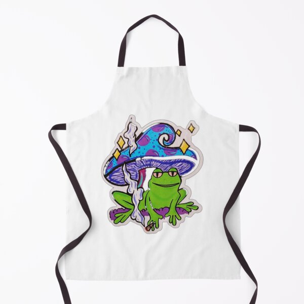 Item preview, green frog in its mushroom designed and sold by Lellenatavarez.