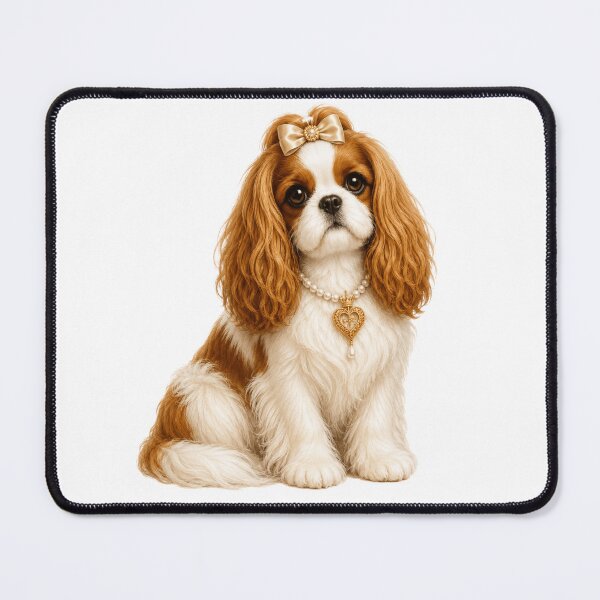 Item preview, Royal Cavalier King Charles Spaniel Princess Dog Elegant Pet Portrait designed and sold by RoPrincess.