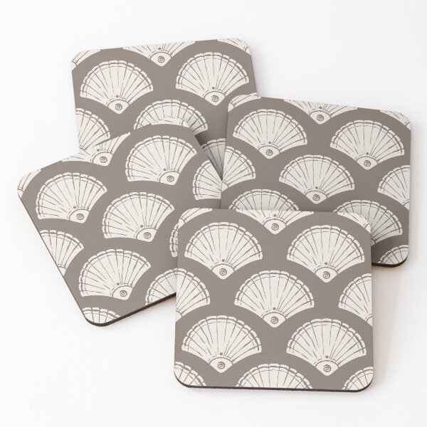 Item preview, Minimal Scallop Shell Pattern designed and sold by MiaBellaGirl.