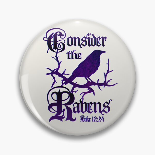 Item preview, Goth Scripture Art Luke 12:24 Consider the Ravens designed and sold by Alondra.