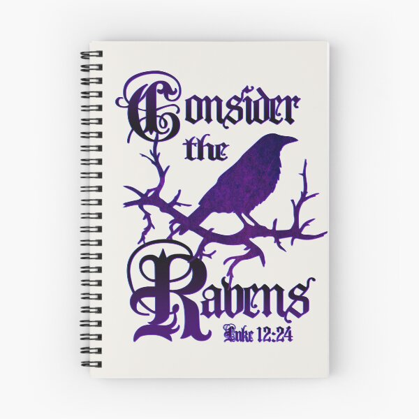 Item preview, Goth Scripture Art Luke 12:24 Consider the Ravens designed and sold by Alondra.
