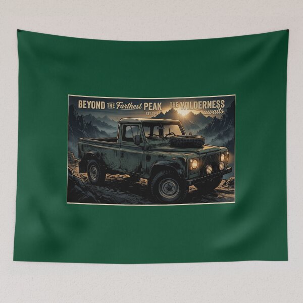 Item preview, Land Rover Defender Pickup Truck Vintage Style designed and sold by Dimensionality.