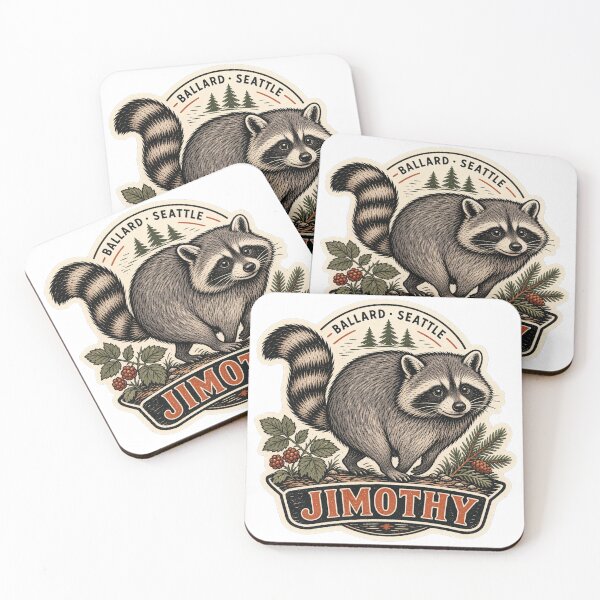 Item preview, Jimothy the Ballard Seattle Raccoon designed and sold by WesternCustoms.