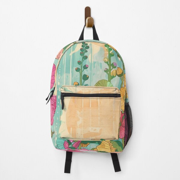 Item preview, Vibrant Retro Summer Hollyhock Sun designed and sold by Pierce Millington Gallery.