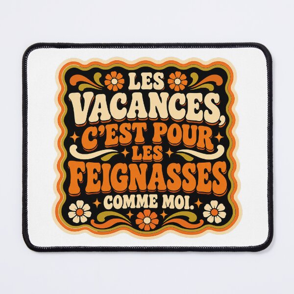 Item preview, Holidays are for lazy people like me – Funny quote – Funky design designed and sold by Eric Sintès.