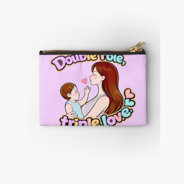 Item preview, Double Role Triple Love | Gift for Working Mom | Kawaii Mother and Child Art. Single mom. designed and sold by Kittcatking.