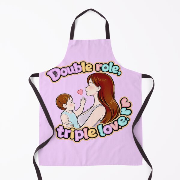 Item preview, Double Role Triple Love | Gift for Working Mom | Kawaii Mother and Child Art. Single mom. designed and sold by Kittcatking.