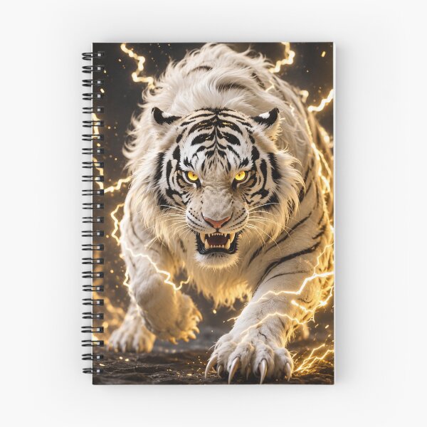 Item preview, White Tiger of Lightning  designed and sold by INKRebelGraphic.