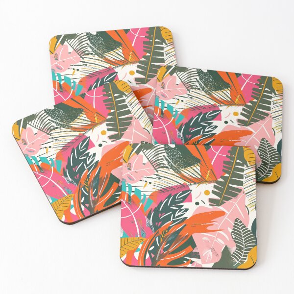 Item preview, Vibrant Abstract Tropical Foliage Pattern designed and sold by Pierce Millington Gallery.