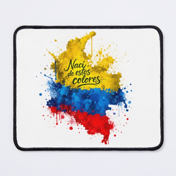 Item preview, I Was Born of These Colors – Colombia Watercolor Flag | Colombian Pride Paint Splash | Patriotic Typography Art Sticker designed and sold by Kittcatking.