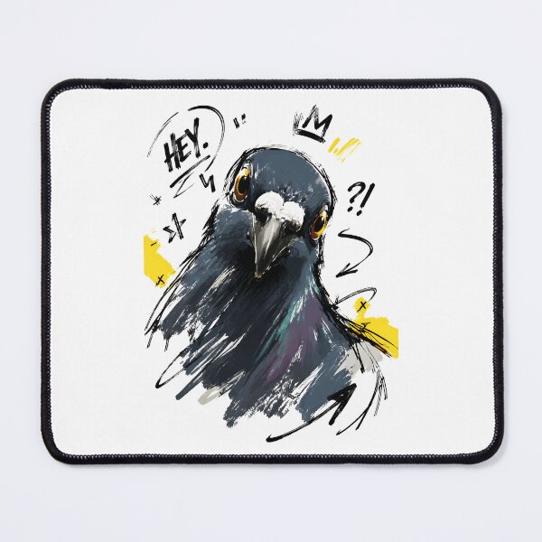 Item preview, Hey Sassy Pigeon Portrait – Bold Hand-Drawn Bird Art designed and sold by RamyGallery.