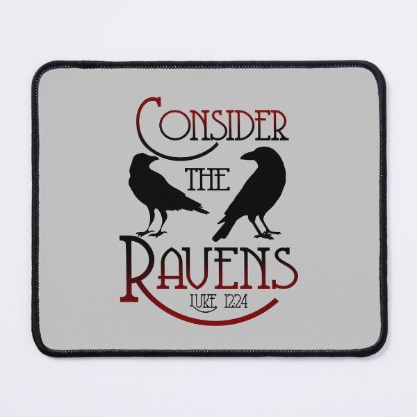 Item preview, Consider the Ravens Luke 12:24 Gothic Christian Art designed and sold by Alondra.