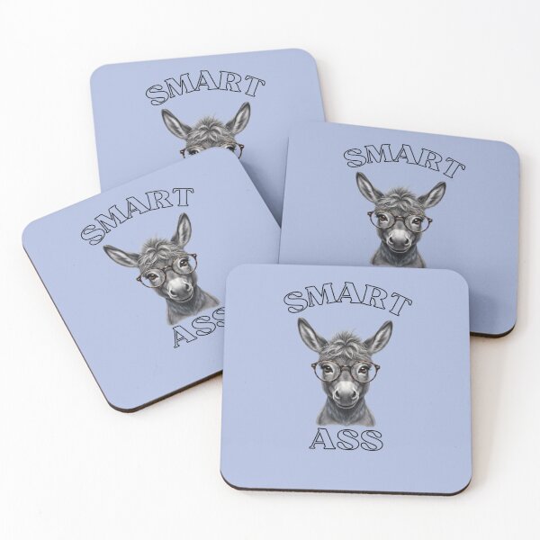 Item preview, Wise Donkey with Glasses Portrait designed and sold by digitalbob60.