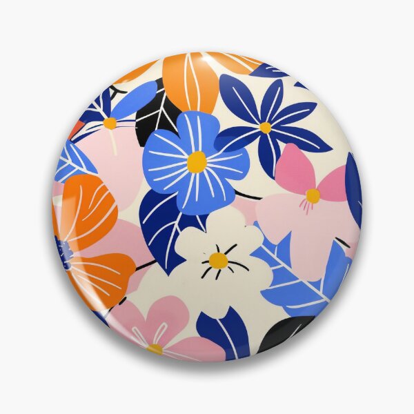 Item preview, Playful Modern Colorful Floral Pattern designed and sold by Pierce Millington Gallery.