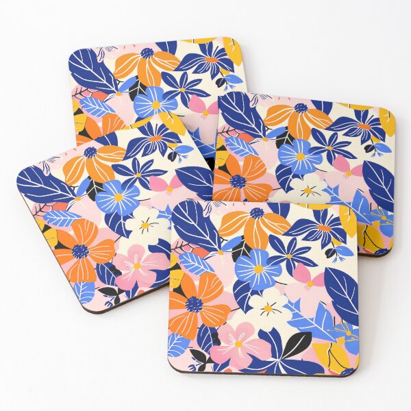 Item preview, Playful Modern Colorful Floral Pattern designed and sold by Pierce Millington Gallery.