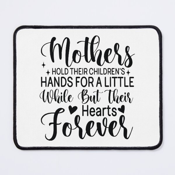 Item preview, Mothers Hold Childrens Hands Hearts Forever - Mom Quotes Retro Vintage Aesthetic Cute Family Gift designed and sold by FuzionRaptor.